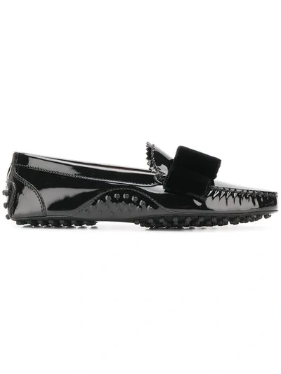 Tod's X Alessandro Dell'acqua Patent Leather Loafers In Black