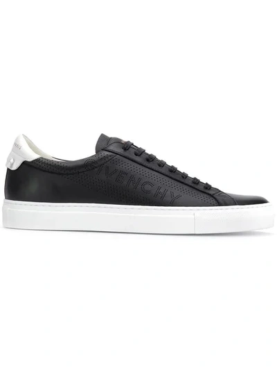 Givenchy Men's Urban Street Leather Low-top Sneakers In Black