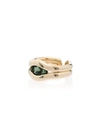 FERNANDO JORGE 18K GOLD AND EMERALD TRILL RING