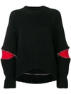 ALEXANDER MCQUEEN ZIPPED SLEEVE JUMPER