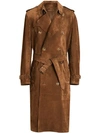 BURBERRY SUEDE TRENCH COAT