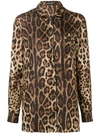 DOLCE & GABBANA PRINTED LONGSLEEVED BLOUSE