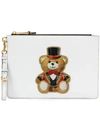 MOSCHINO MOSCHINO CIRCUS TEDDY CLUTCH - WHITE