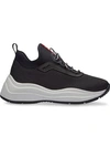 Prada Black Chunky Sneakers In Nero