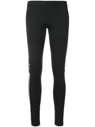 Adidas Originals Adidas Women's Metallic Logo Leggings In Black