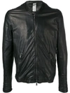 GIORGIO BRATO WRINKLED EFFECT BIKER JACKET