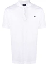 Paul & Shark Embroidered Logo Polo Shirt In White
