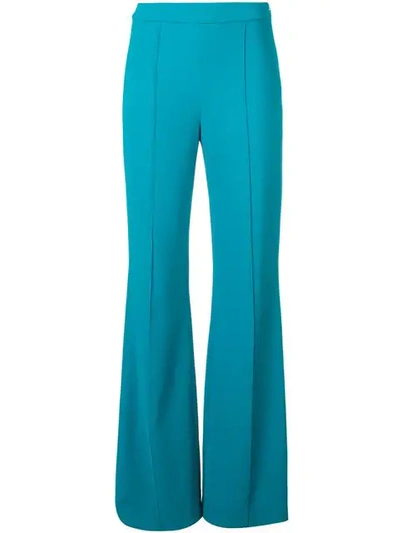 Alice And Olivia Jalisa High-waist Fitted Pants In Teal