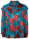 ALICE AND OLIVIA ZIGGY FLORAL PRINT BLOUSE