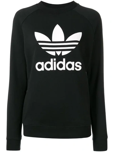 Adidas Originals Logo Sweatshirt In Black