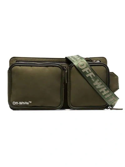 Off-white Green Multi-compartment Cross Body Bag