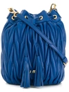 MIU MIU MIU MIU 绗缝水桶包 - 蓝色