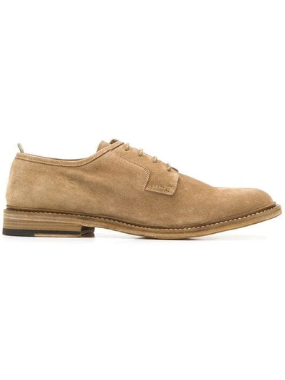 Officine Creative California Leather Oxford Shoes In Neutrals