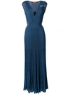 MISSONI KNITTED PLISSE EVENING DRESS