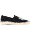 Kenzo Tiger Espadrilles In Black