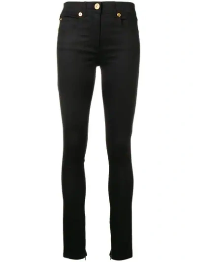 Versace Skinny Trousers In Black