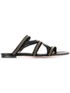 ALEXANDER MCQUEEN STUDED FLAT SANDALS