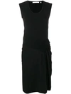 HELMUT LANG PLEATED MIDI DRESS