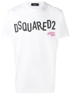 DSQUARED2 DSQUARED2 对比LOGO T恤 - 白色