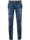 Dsquared2 Jennifer Cropped Jeans In Blue