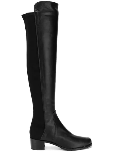 Stuart Weitzman Reserve Knee-high Leather Boots In Black