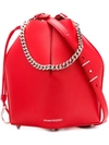 Alexander Mcqueen Leather Bucket Bag - Red