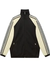 GUCCI GUCCI LOGO ZIP OVER JACKET - BLACK