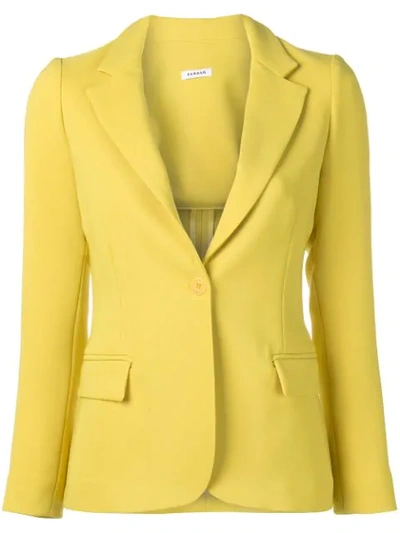 P.a.r.o.s.h Poloxy Fitted Blazer In Yellow