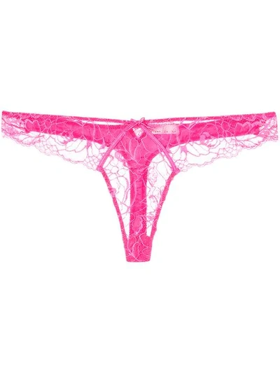 Fleur Du Mal Chateau丁字裤 - 粉色 In Pink
