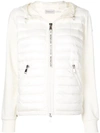 MONCLER PADDED FRONT ZIPPED HOODIE