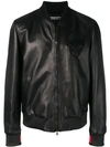 ALEXANDER MCQUEEN SKULL EMBOSSED BOMBER JACKET