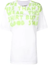 Maison Margiela Oversize Printed Cotton Jersey T-shirt In White