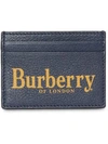 BURBERRY LOGO PRINT LEATHER CARD CASE