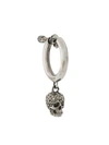 ALEXANDER MCQUEEN CRYSTAL-EMBELLISHED SKULL EARRING