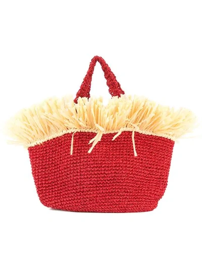 0711 Malibu Beach Bag In Red