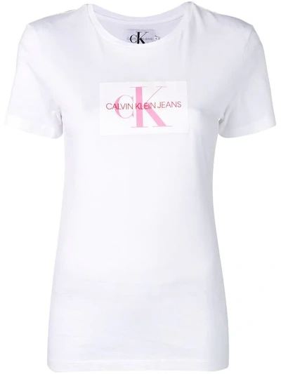 Calvin Klein Jeans Est.1978 Calvin Klein Jeans Logo印花t恤 - 白色 In White