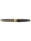 Prada Stud Detail Belt In Black