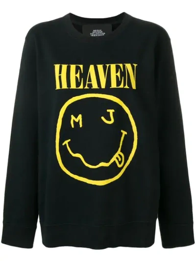 Marc Jacobs Grunge Logo Oversize Sweatshirt In Black
