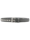 Prada Stud Detail Belt In Grey