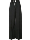 ALEXANDER WANG SNAP FRONT WIDE-LEG TROUSERS