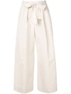 FORTE FORTE CLASSIC CROPPED PAPER BAG TROUSERS