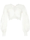 ZIMMERMANN POMPOM EMBELLISHED TOP