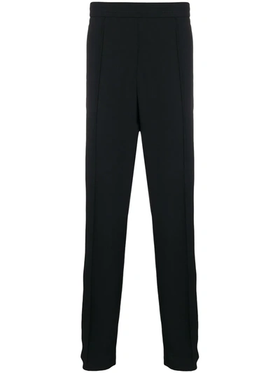 Valentino 25cm Wool & Mohair Pants W/ Drawstring In Black