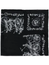 ALEXANDER MCQUEEN SKELETON SCARF