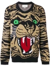 GUCCI METALLIC TIGER SWEATER