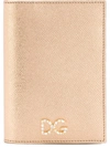 DOLCE & GABBANA DOLCE & GABBANA DAUPHINE PASSPORT HOLDER - GOLD