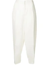 JIL SANDER CREASED TAPERED TROUSERS