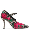 DOLCE & GABBANA MARY JANE PRINTED PUMPS