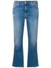 7 FOR ALL MANKIND CROPPED FLARED TROUSERS