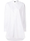 Joseph Womens Porcelain Bregan Boat-neck Cotton And Hemp-blend Blouse 6 In White